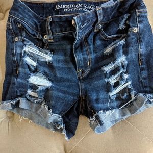 American Eagle distressed shorts